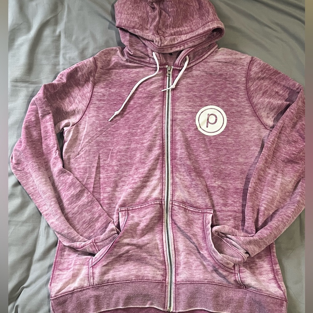 Pure Barre Space-dye zip hoodie